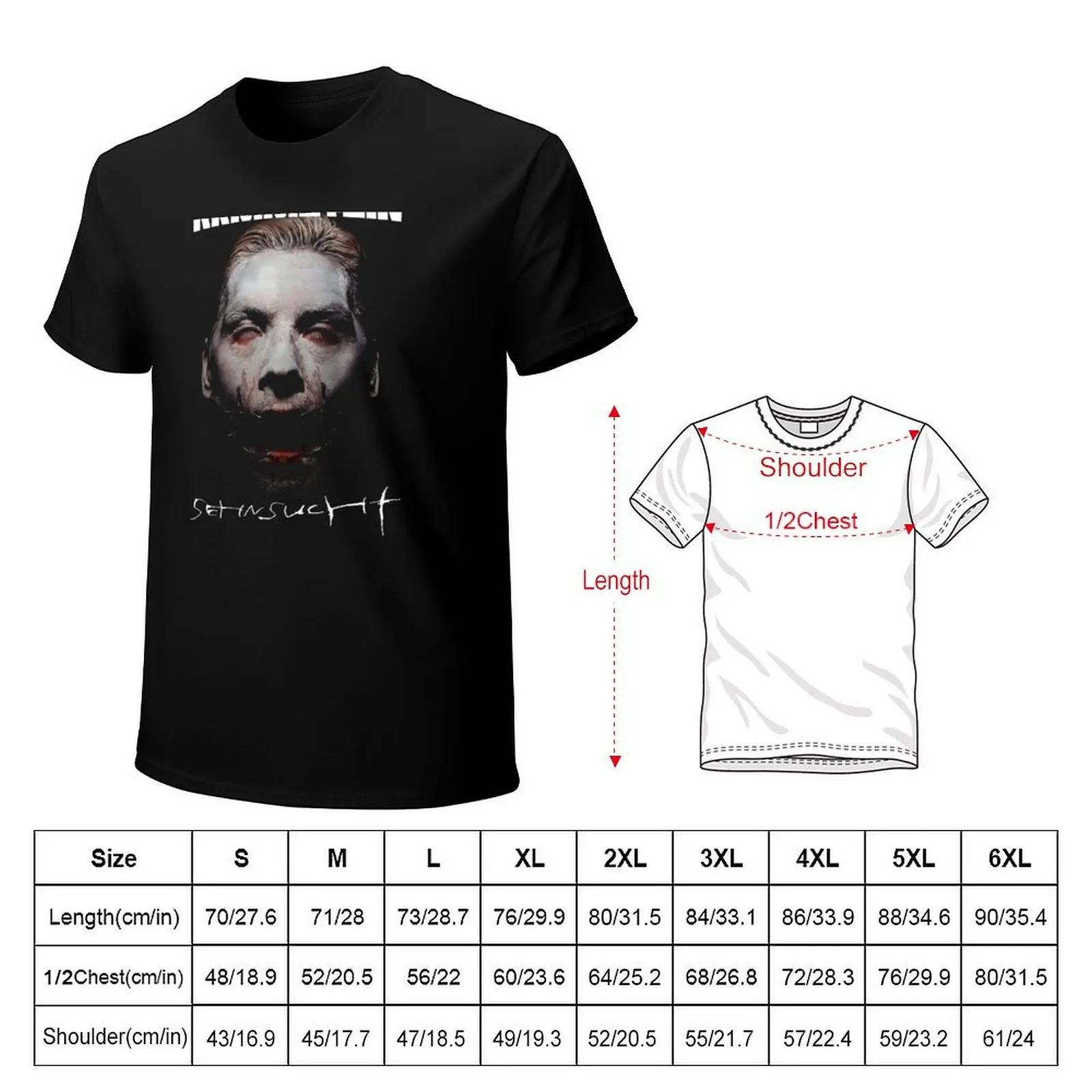 Ram02 Camiseta Sehnsucht Schneider T-Shirt blacks cotton graphic tees t shirts for men pack