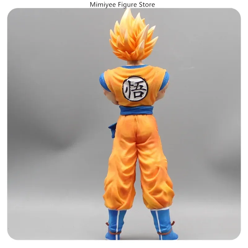​​30cm Son Goku Three Standing Position Anime Figure Model Large Statue Collection Desktop Decoration Ornament Toys Gift