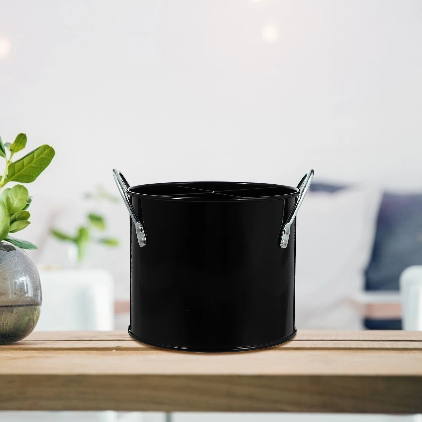 

1Pcs Household Kitchenware Storage Bin Simple Fashion Design Convenient Installation Chopstick Cage Water Draining Function