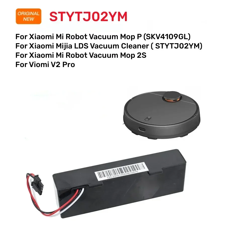 

NEW STYTJ02YM Battery Original 14.8V for Xiaomi Mijia LDS Vacuum Cleaner,Mi Robot Vacuum-Mop P,Mi Robot Vacuum-Mop 2S/Haier JX37