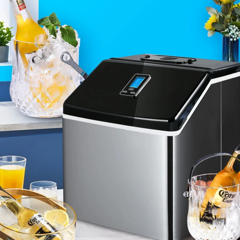 Countertop Ice Maker Machine Auto Self-Cleaning Portable Compact Ice Cube Making Machine