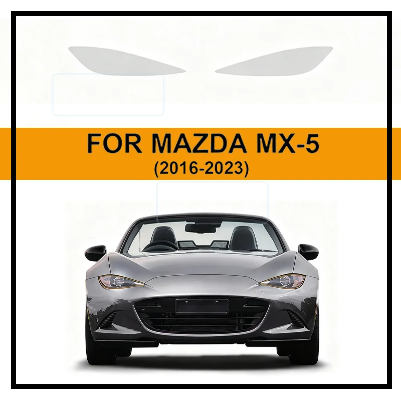 

Protection Film For Mazda MX 5 2016-2023 Car Headlight Film Accessories PPF Kit Clear Rearview Mirror Anti Scratch Transparent