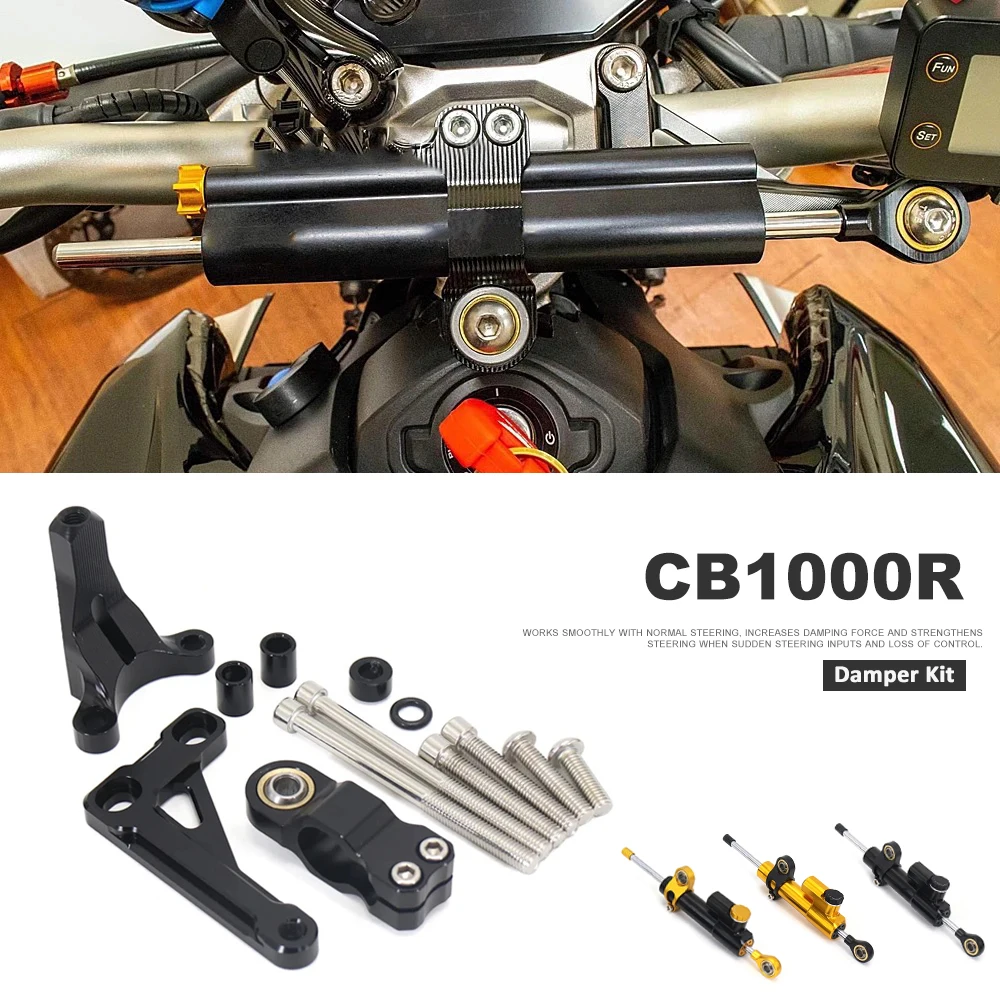

Damper Kit New For HONDA CB1000R CB 1000R CB 1000 R 2018-2024 2023 Steering Damper Stabilizer Shock Absorber Direction Bracket