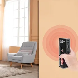 WPP123 ABS Metal Detector Black Wall Detector Non Slip Handle Grip Metal Security Scanner Wall Metal Detector