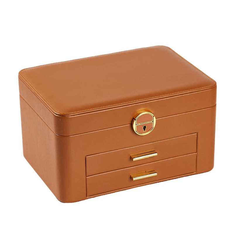 

Новая шкатулка для хранения ювелирных украшений 2026 года: органайзер для ожерелий, колец, браслетов, часов и серег