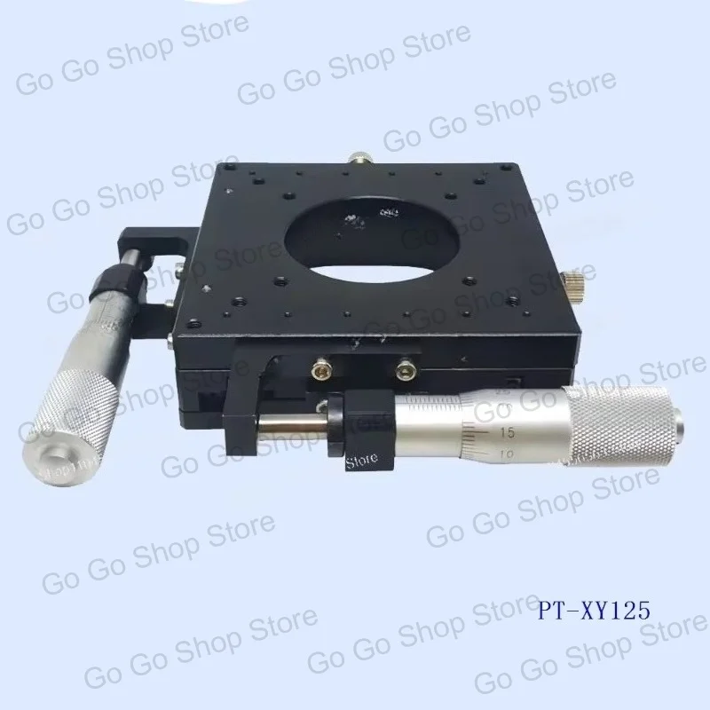 PT-XY125 Manual XY Translation Stage, Hollow 2-Axis Displacement Platform