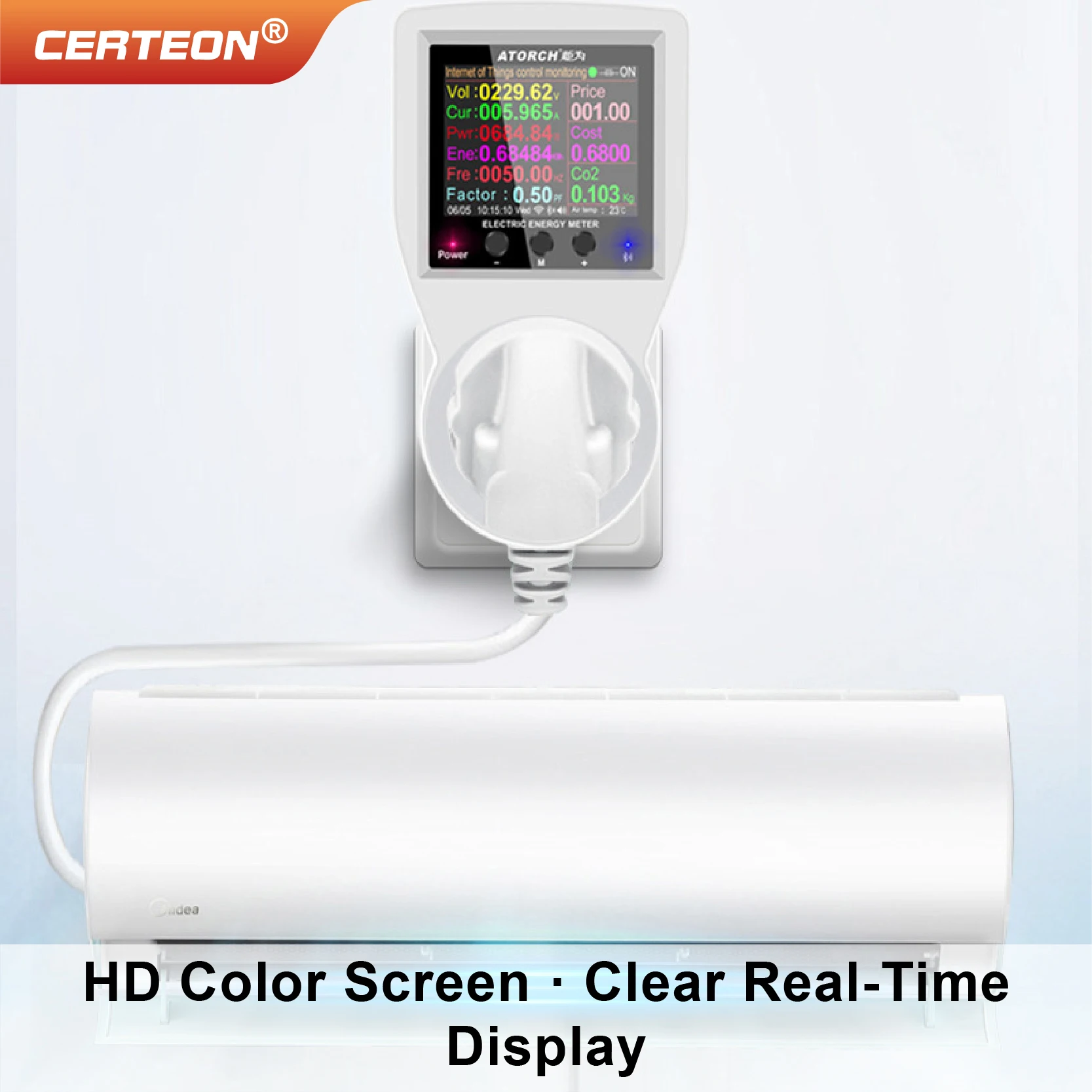 Smart WiFi Plug with Energy Monitor Remote Control 10A 85-265V Overload Protection Alexa Google Home No Hub Required