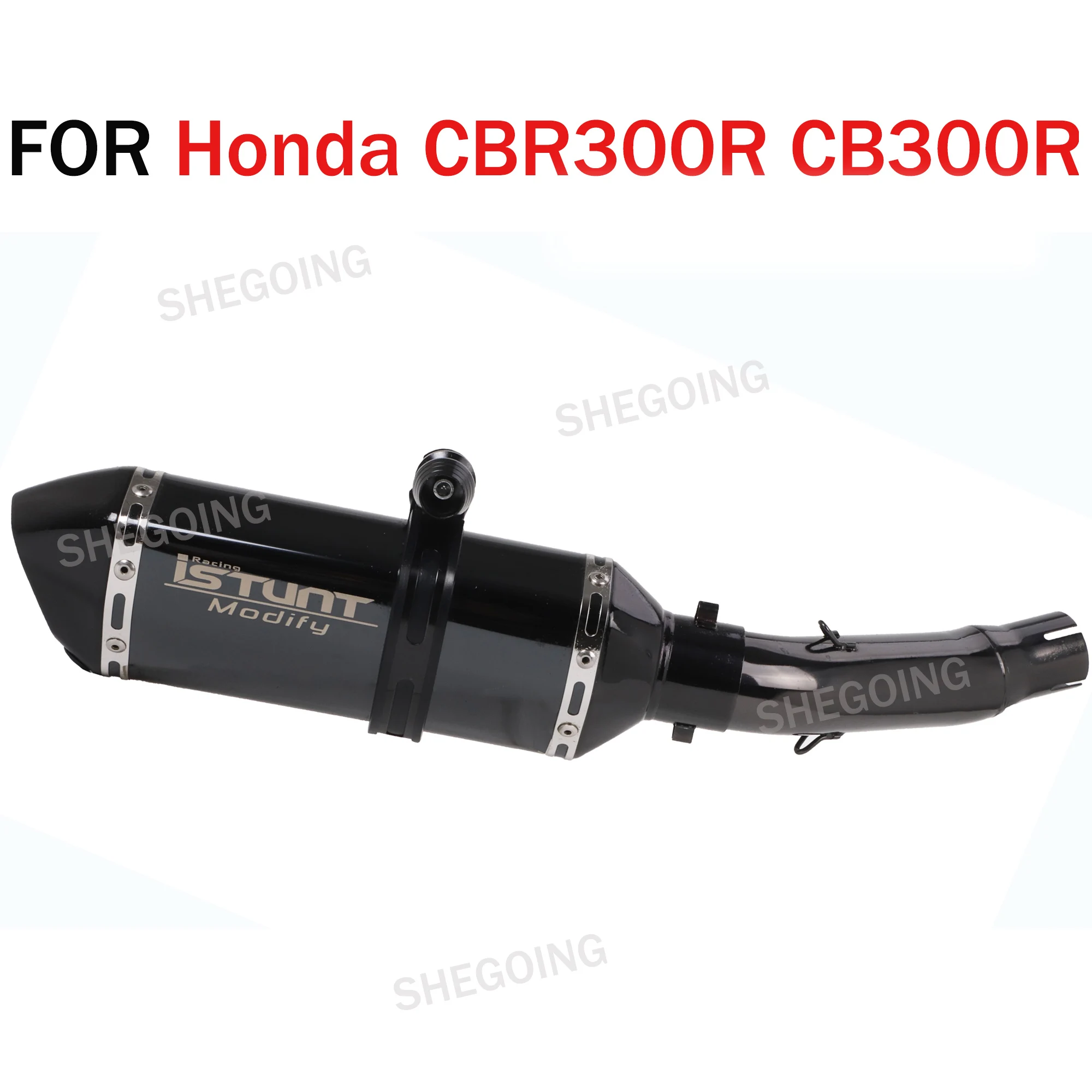 Motorcycle Exhaust Stainless Steel Slip On Exhaust System For CBR300R CB300R CB300F CBR300