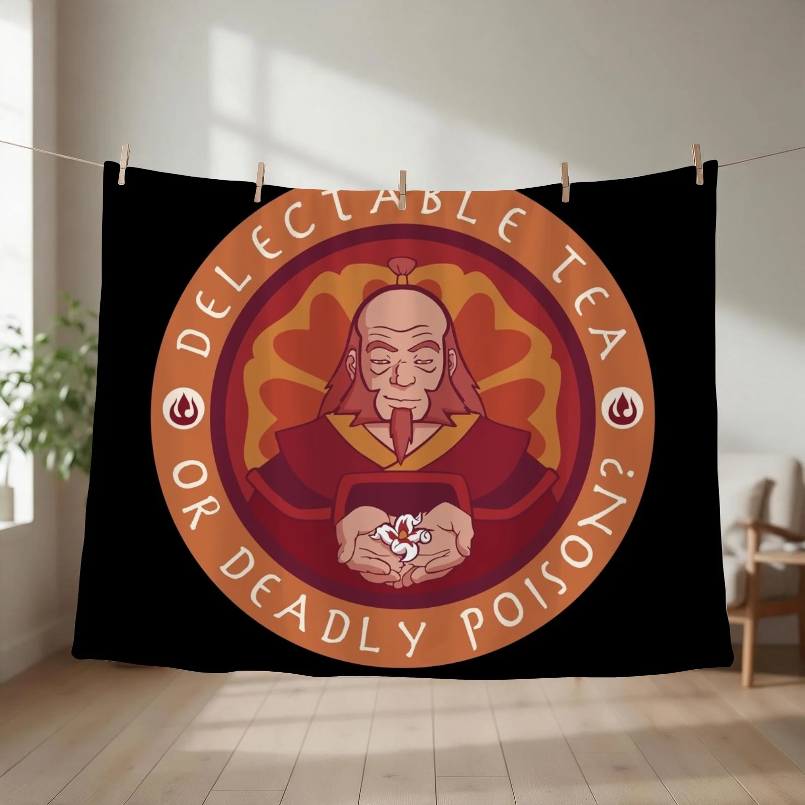 Iroh's Teaching Throw Blanket couch cozy soft plush fuzzy picnic outdoor blanket