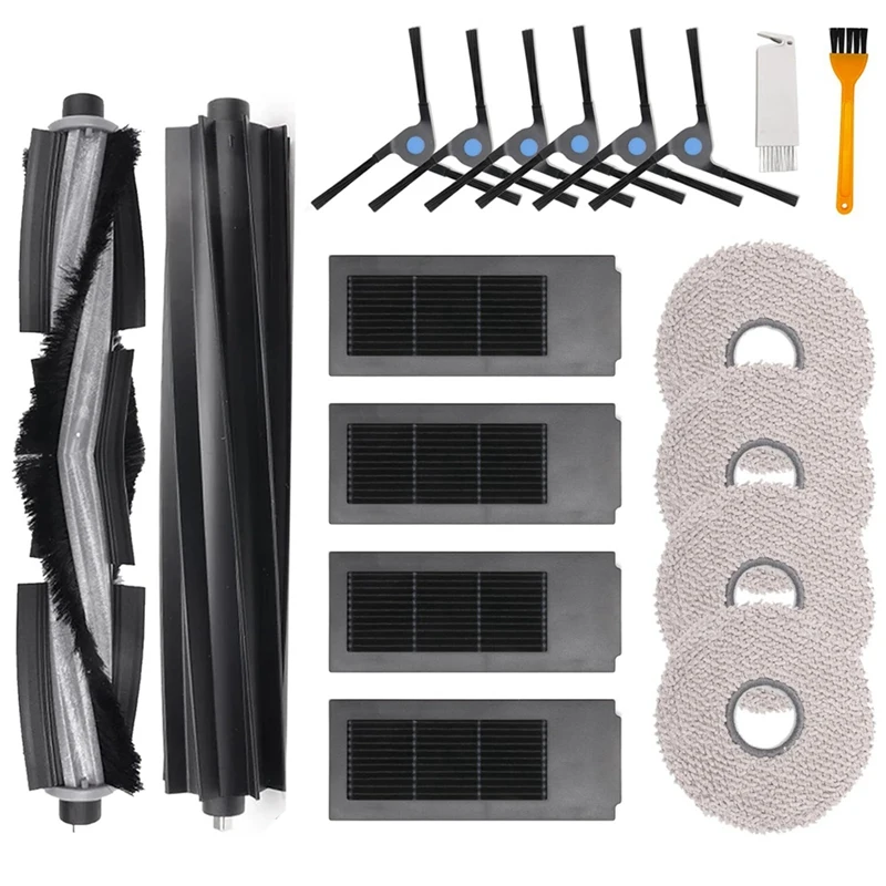 로봇 진공 부품용 메인 브러시 걸레 천 액세서리, Ecovacs Deebot X2 Omni X2 X2 Pro DEX86