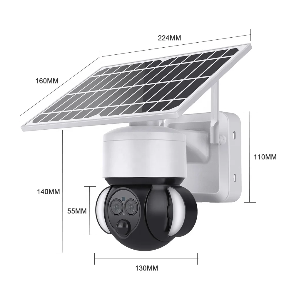 كاميرا 6MP Wifi 4G 12X زووم بصري تعمل بالطاقة الشمسية كاميرا Cctv IP عدسة مزدوجة رؤية زاوية واسعة #1