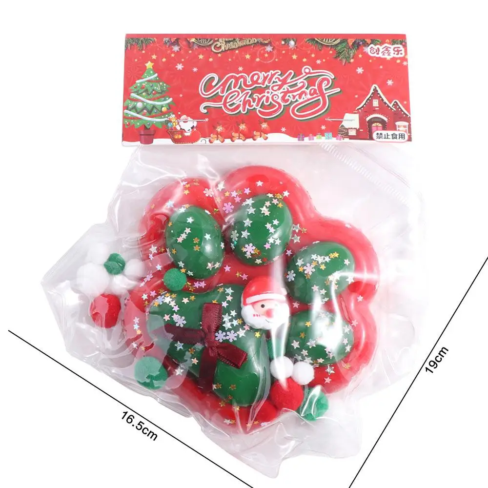 Super grande natal gato pata squeeze brinquedos amassar silicone dos desenhos animados brinquedo fidget 3d colorido gato pata pitada brinquedo crianças boneca complicada