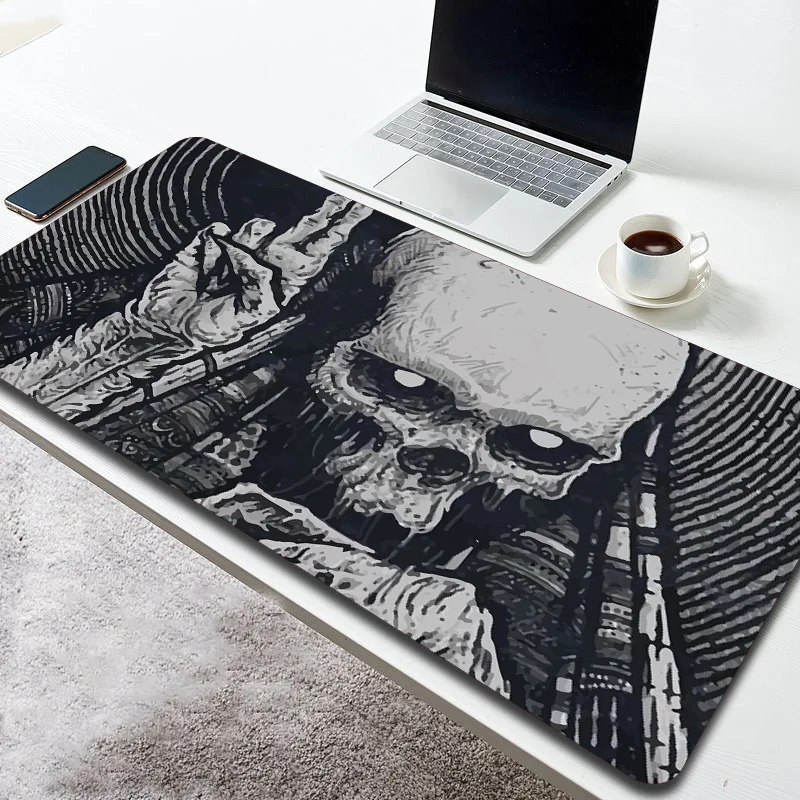 

GuJiaDuo Skull Art Mouse Pad Notebook Keyboard Natural Rubber Non-slip Waterproof Desk Mat Creative Mousepad Stuff Accessories