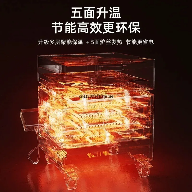 Mini Intelligent Medium‑High Temperature Electric Pottery Kiln Household & Pottery Studio Ceramic Clay Firing Furnace Equipment