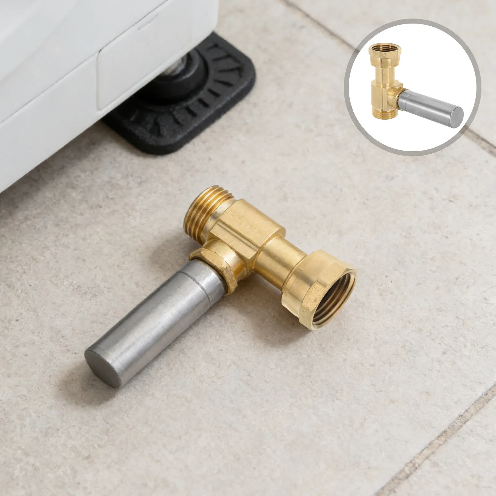 2pcs Water Hammer Arrestor for Washing Machine and Garden Hose Stainless Steel Chamber and Washers Absorb Shock Reduce Noise