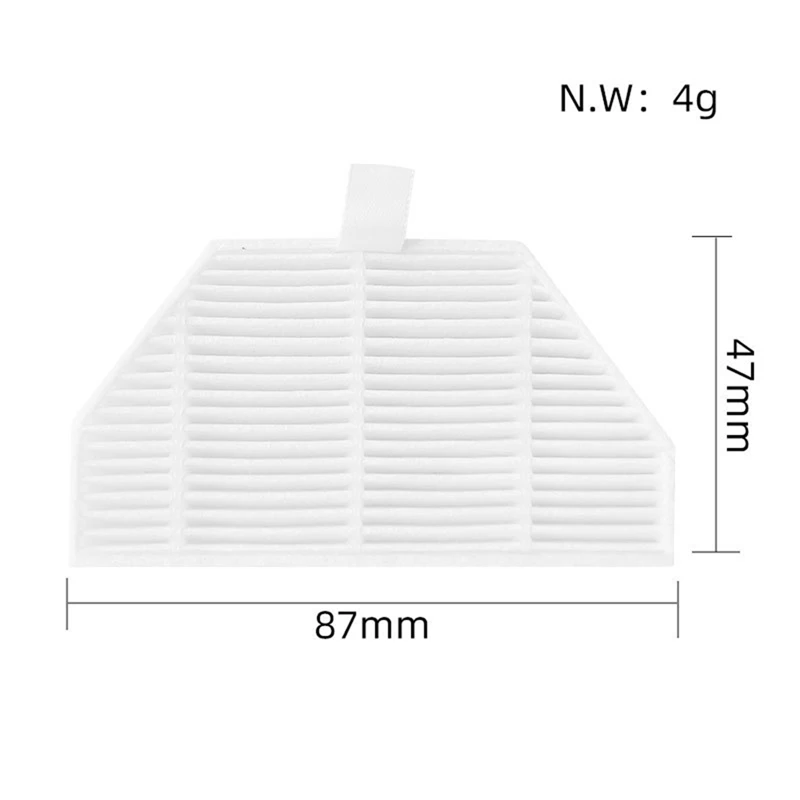 อุปกรณ์เสริมทดแทนตัวกรองสําหรับ Xiaomi Roidmi EVA เครื่องดูดฝุ่นหุ่นยนต์ทําความสะอาดตัวเอง SDJ06RM เครื่องดูดฝุ่น