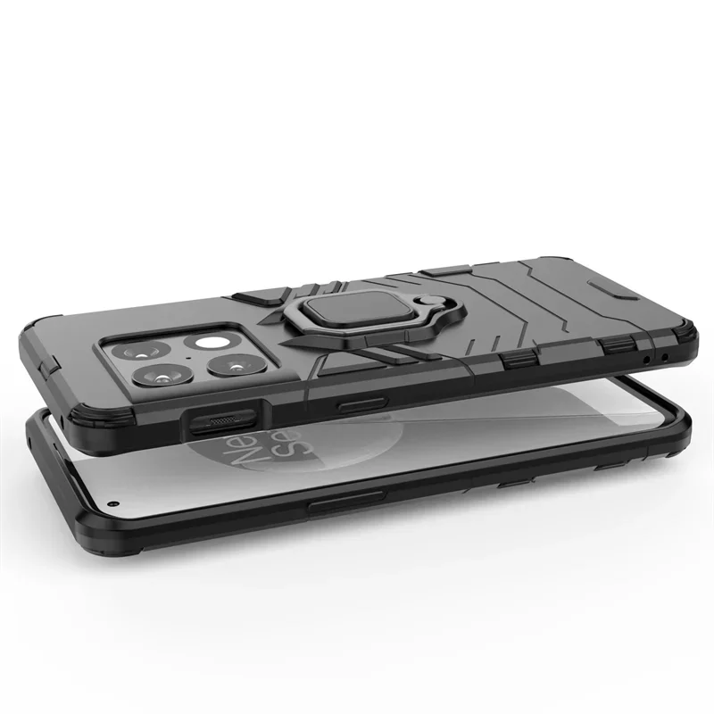 For Oneplus 10 Pro 5G Case Silicone Shockproof Bumper Armor Phone Case For One Plus 10 Pro 10Pro Magnetic Holder Ring Back Cover