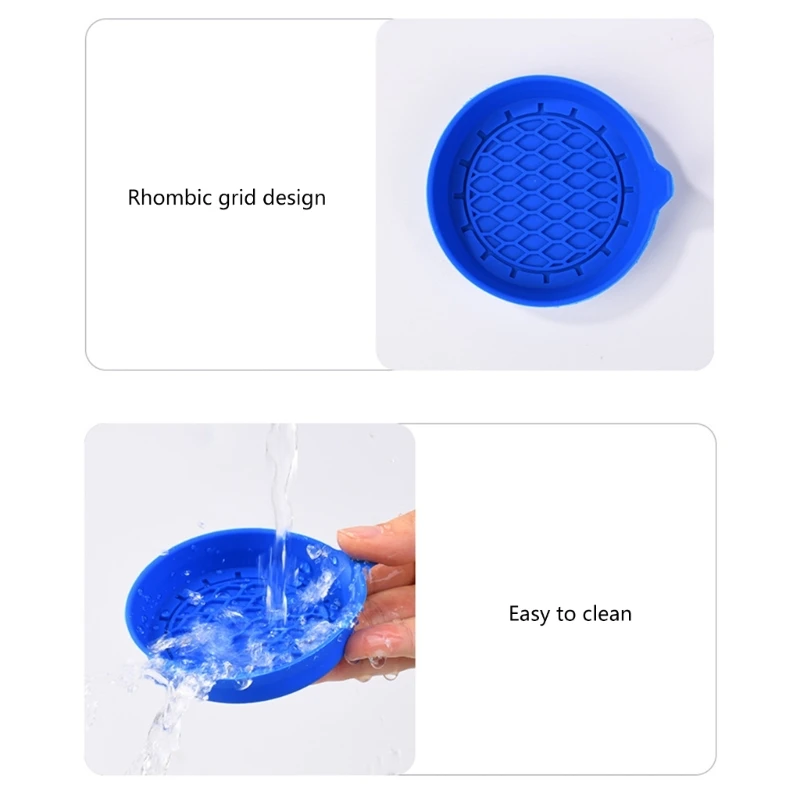 Recessed Interior Accessory Car Water Cup Holder Pad Scratchproof Silicone Mat Embedded Bottle Holder Insert Coasters