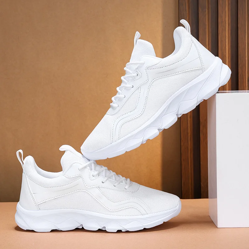 Large Size 35-42 Women Running Sport Shoes Black White Female Athletic Training Sneakers Comfortable Walking Shoes Woman