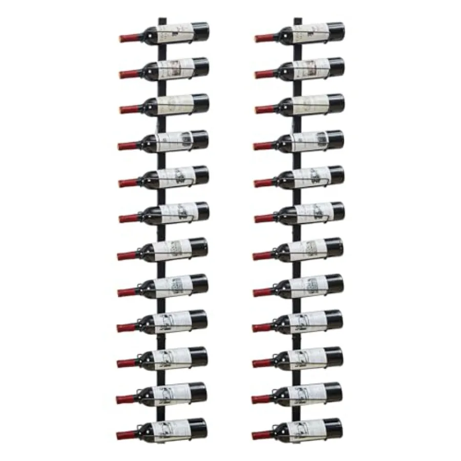 

2 Pack 12 Bottle Wall Wine Rack for Wine Bottles DIY Detachable Wall Mount Wine Rack Wine Storage Organizer Display Holder Used