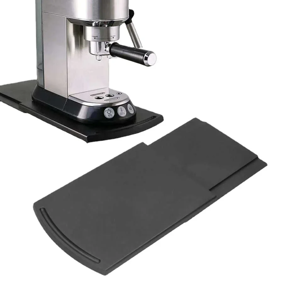 Kitchen Portable Coffee Machine Mobile Base Tray Pad Black Coffee Machine Toaster Kitchen Countertop with Wheels Storage Pad