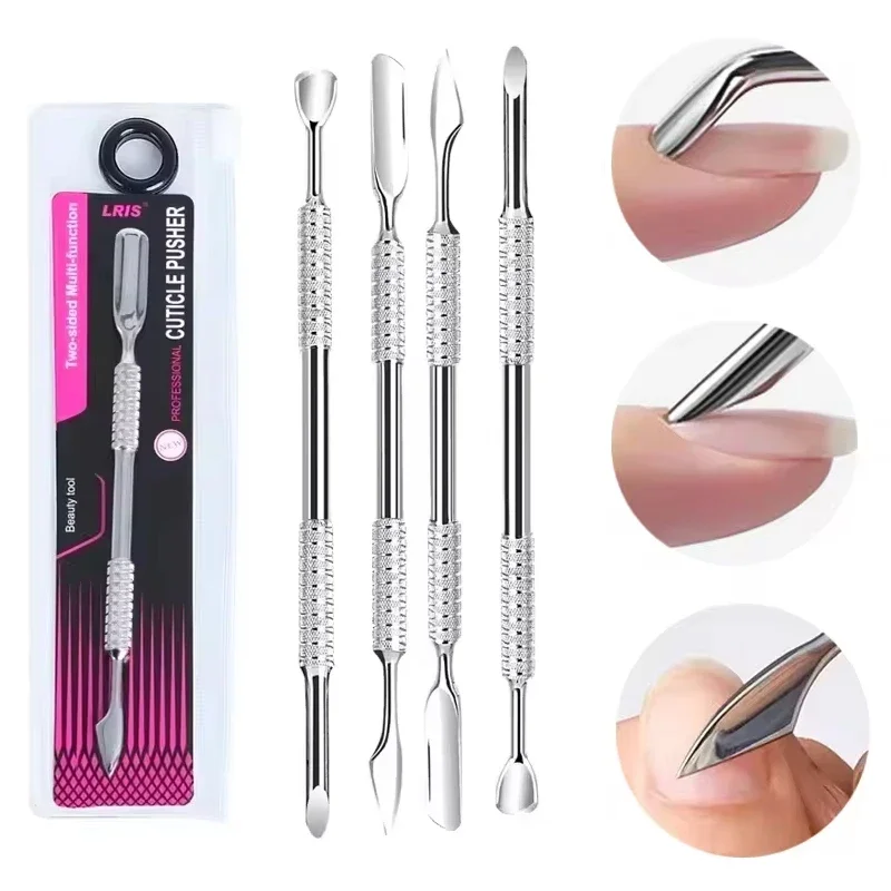 Russische haaktype nagelriemschuiver nagellakremover gel nagellak dunschiller schraper dode huid verwijderaar manicure nail art gereedschap