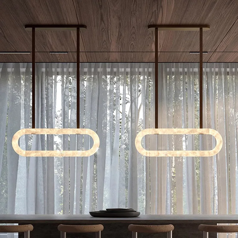 

Light luxury dolomite chandelier, stainless steel lustre Dimmable Suitable for living room ceiling light fixture