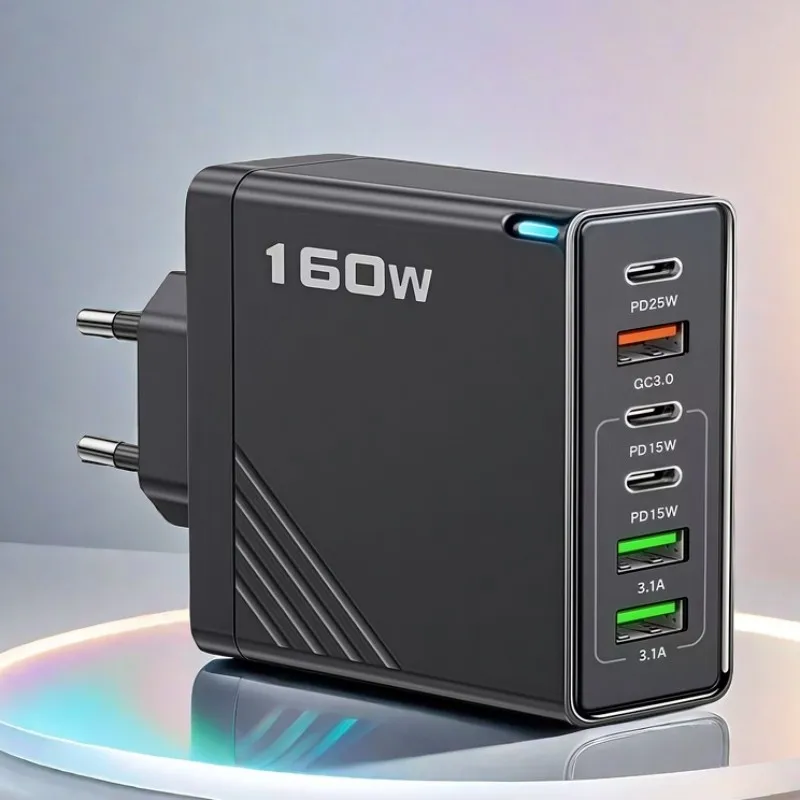Total 160W 6 Ports …