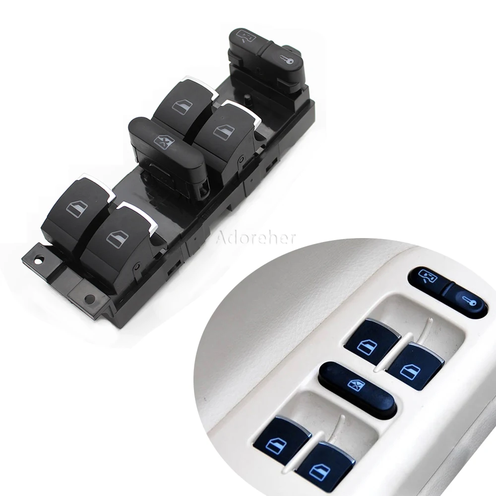 For VW Jetta Golf GTI MK4 Passat B5 Driver Side Front Left Window Lifter Switch  Control Regular Car Glass Button Switch