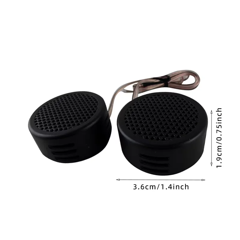 2 قطعة مكبرات الصوت على شكل قبة السيارة 500 واط 4 أوم عالية التردد مكبرات صوت السيارة العالمية لنظام صوت السيارة