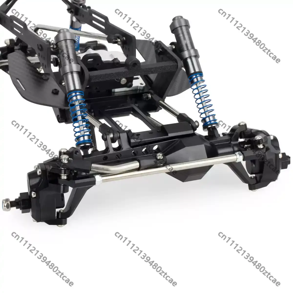 Carbon Fiber LCG Low CG Chassis Kit With Transmission And Shock Absorbers For 1/10 RC Off-Road Crawler Upgrade Parts