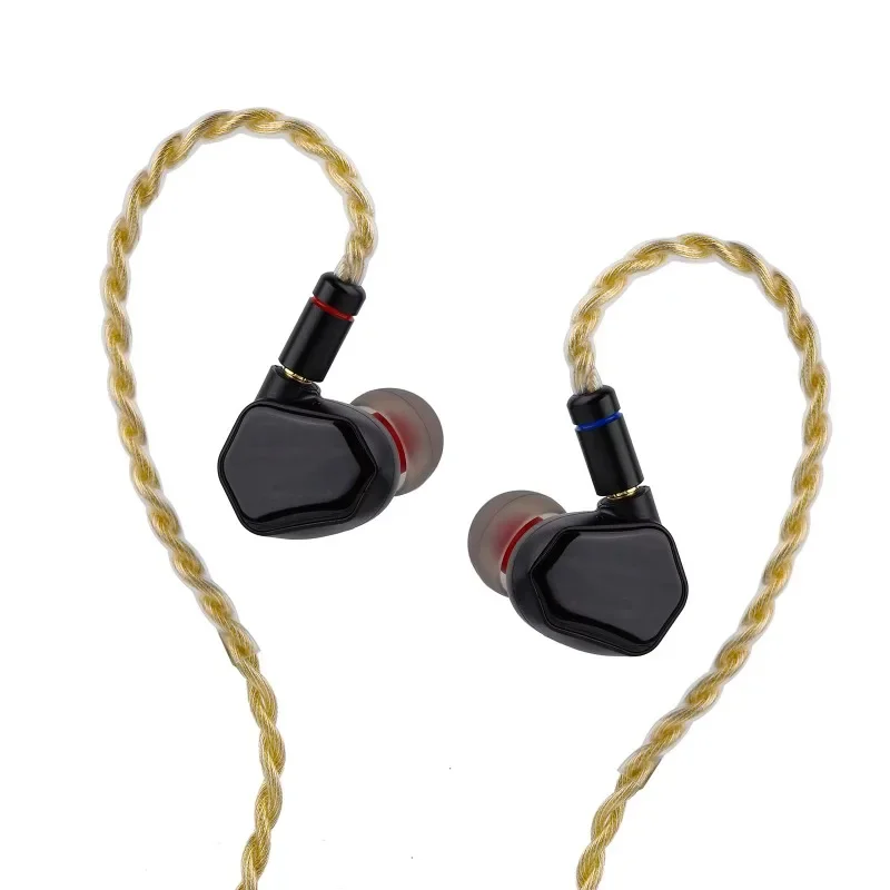 TIN HIFI T7 Flagship 10MM Dynamic Driver Monitor IEMs HIFI in-Ear Wired Earphones with 3.5MM + 4.4MM Detachable Plugs