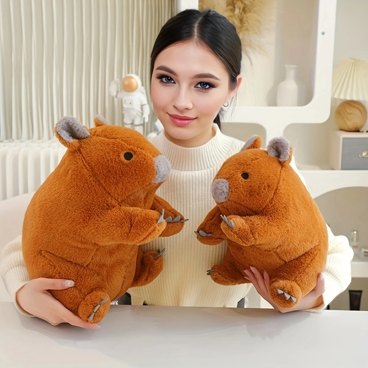 لعبة محشوة على شكل دب كوالا ناعمة ومبتكرة، وسادة لعبة محشوة على شكل دب كوالا لتزيين المنزل هدية لحفلات أعياد الميلاد