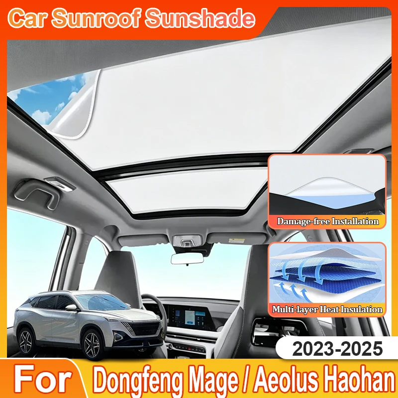 

For Dongfeng Mage Aeolus Haohan 2023 2024 2025 Anti UV Car Soof Sun Shades Protector Privacy Sun Shields Accessories Sun Visor