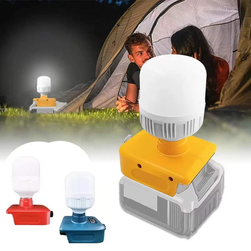 LED Work Light For Makita Dewal Milwaukee EINHEL 18V 20V Battery Dimmable Light Flashlights Emergency Lighting