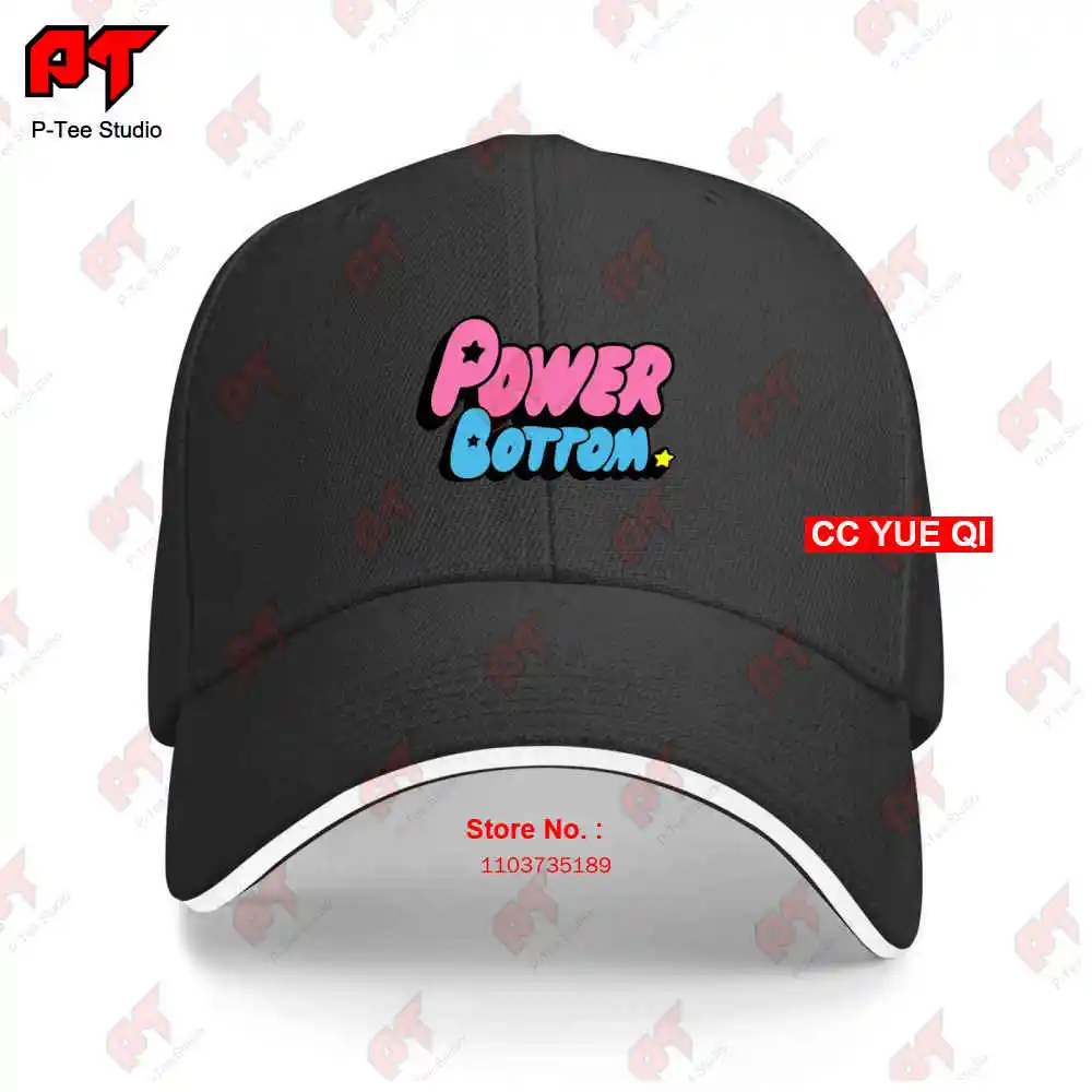 Power Bottom Puffcartoongay Pride Lgbt Drag Race Hipster Baseball Caps Truck Cap AGTX