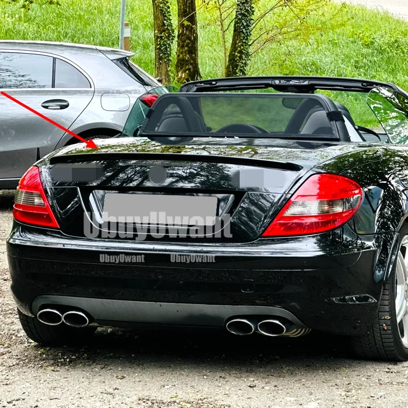 Для Benz SLK R171, задний спойлер багажника, крылья багажника для Benz SLK 200 SLK 35 Class R171 2005-2010, Стайлинг автомобиля из АБС-пластика Для Benz SLK R171, задний спойлер багажника, крылья багажника для Benz SLK 200 SLK 35 Class R171 2005-2010, Стайлинг автомобиля из АБС-пластика