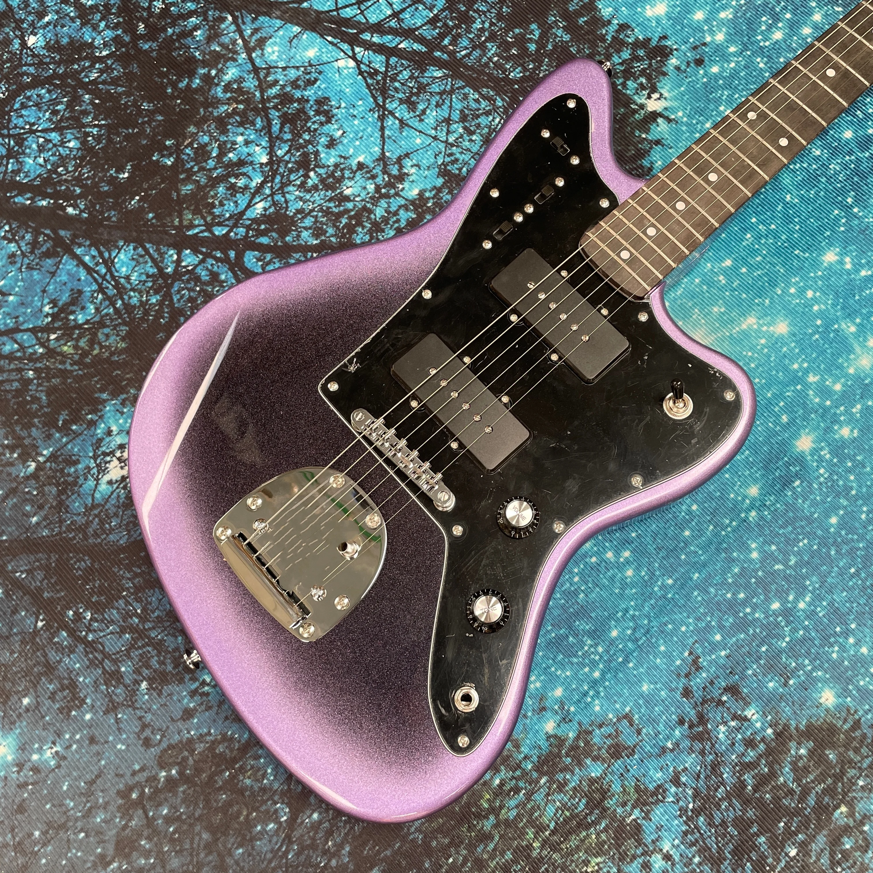 

6-струнная электрогитара, электрогитара с вибратором и функцией блокировки, 21-ледовая электрогитара из клёна