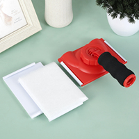 Paint Edge Trimmer Plastic Trim Paint Edger Adjustable Wall Corner Pad Painter with Rotatable Handle and 2 Sponge Brushes