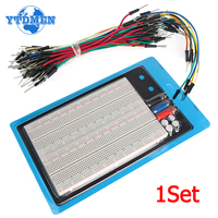 1set ZY-204 1660 Hole Experimental Breadboard + 65pcs Jumper Wire Connect PCB Electronic Wires BreadBoard Wires Kit for Arduino