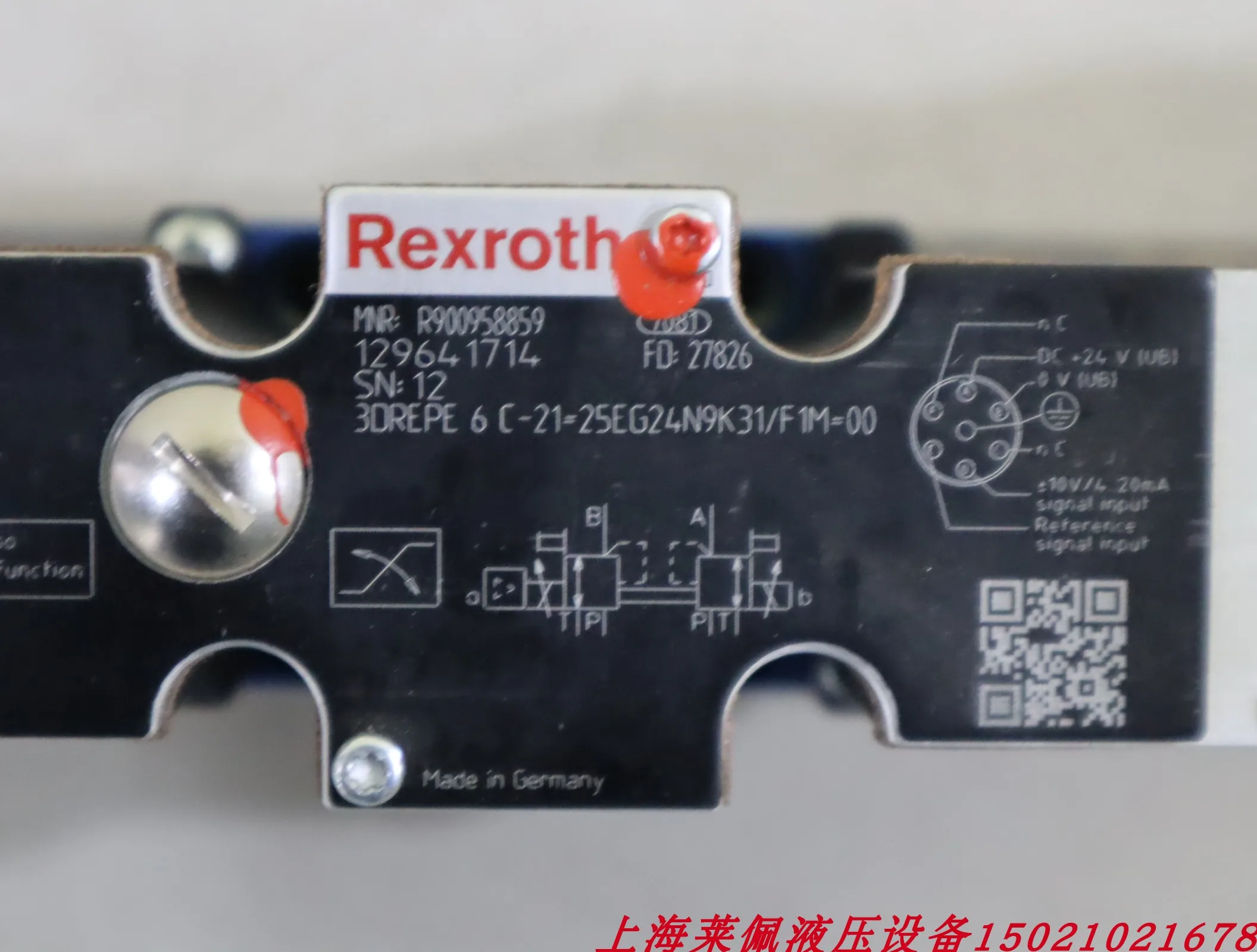 4WRPEH6C4B24L-3X/M/24A1 R901382346 German Rexroth REXROTH Proportional Valve