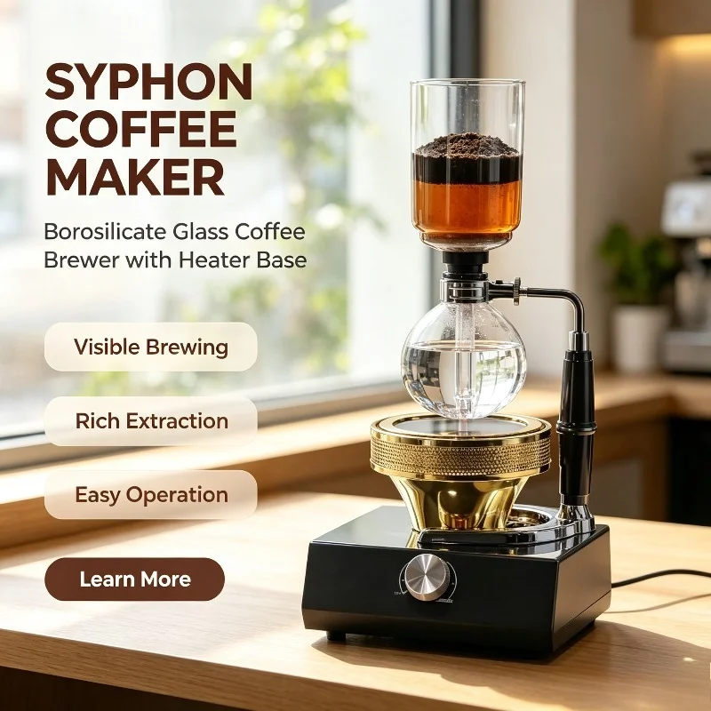 220V 400W Siphon Pot Coffee Heater Halogen Light Wave Infrared Electric Stove Convection Oven Max 750℃ High Temperature Resistan