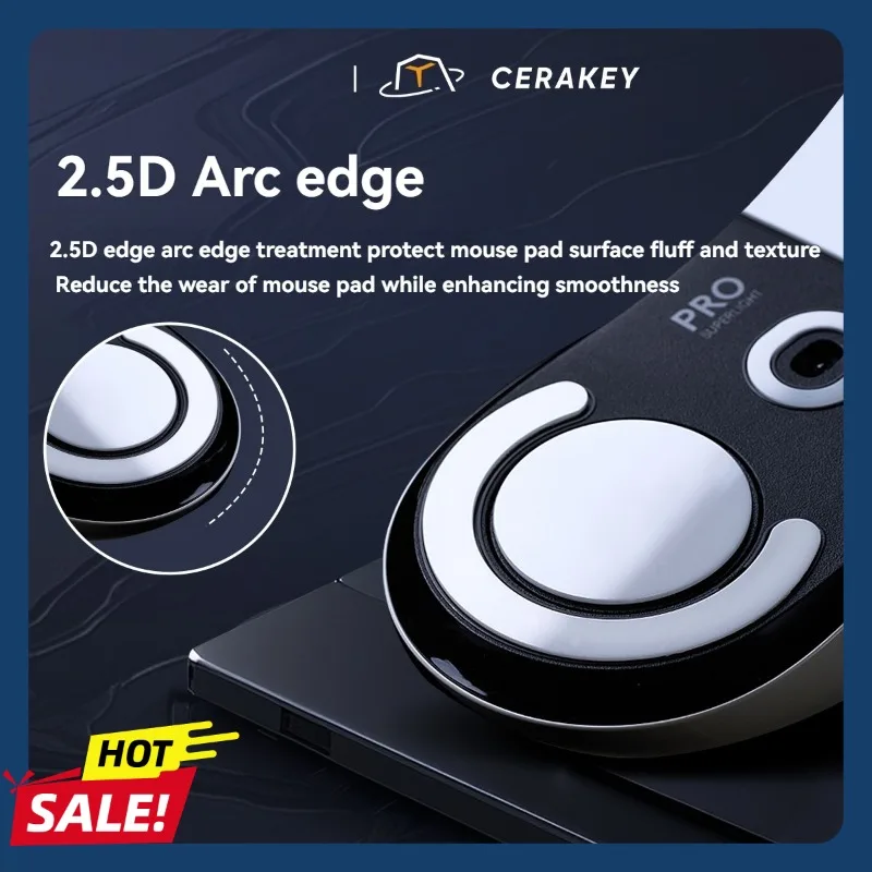

Ceramic Foot Patch Mouse Feet Stickers Are Only Suitable for Logitech GPW2 13.3g 2.5D Arc Edge Gaming Esports Mouse Accessories