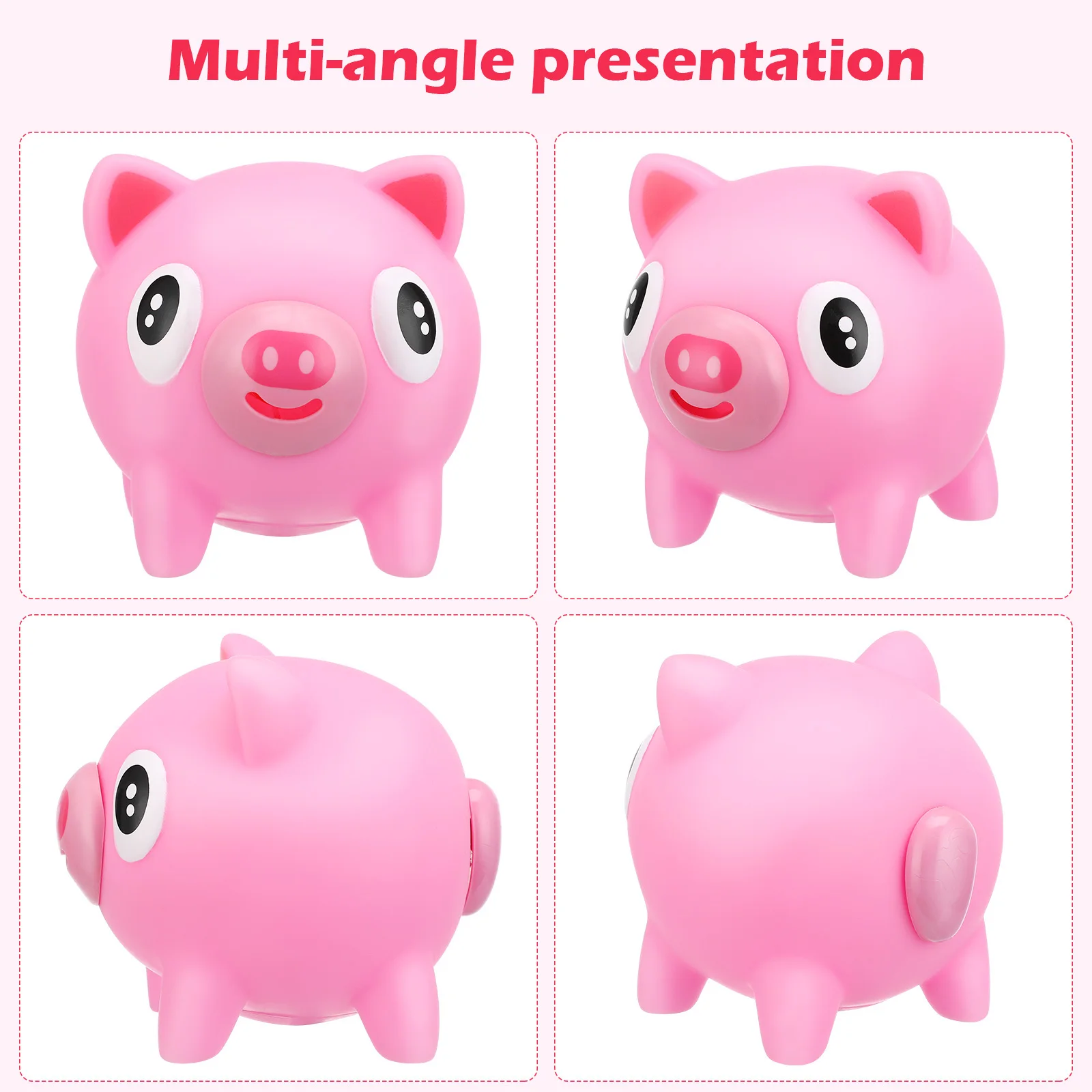 Kleine Cartoon Squeak Varken Stress Zacht PVC Tong Knijp Zintuiglijke Decompressie Angst Kinderen Drukontlasting Ontspannen