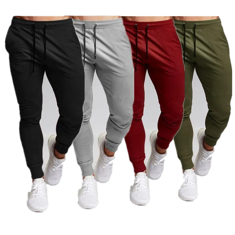 

Mens Joggers Casual Pants Fitness Men Sportswear Tracksuit Bottoms Skinny Sweatpants Trousers Black Gyms Jogger Track Pants