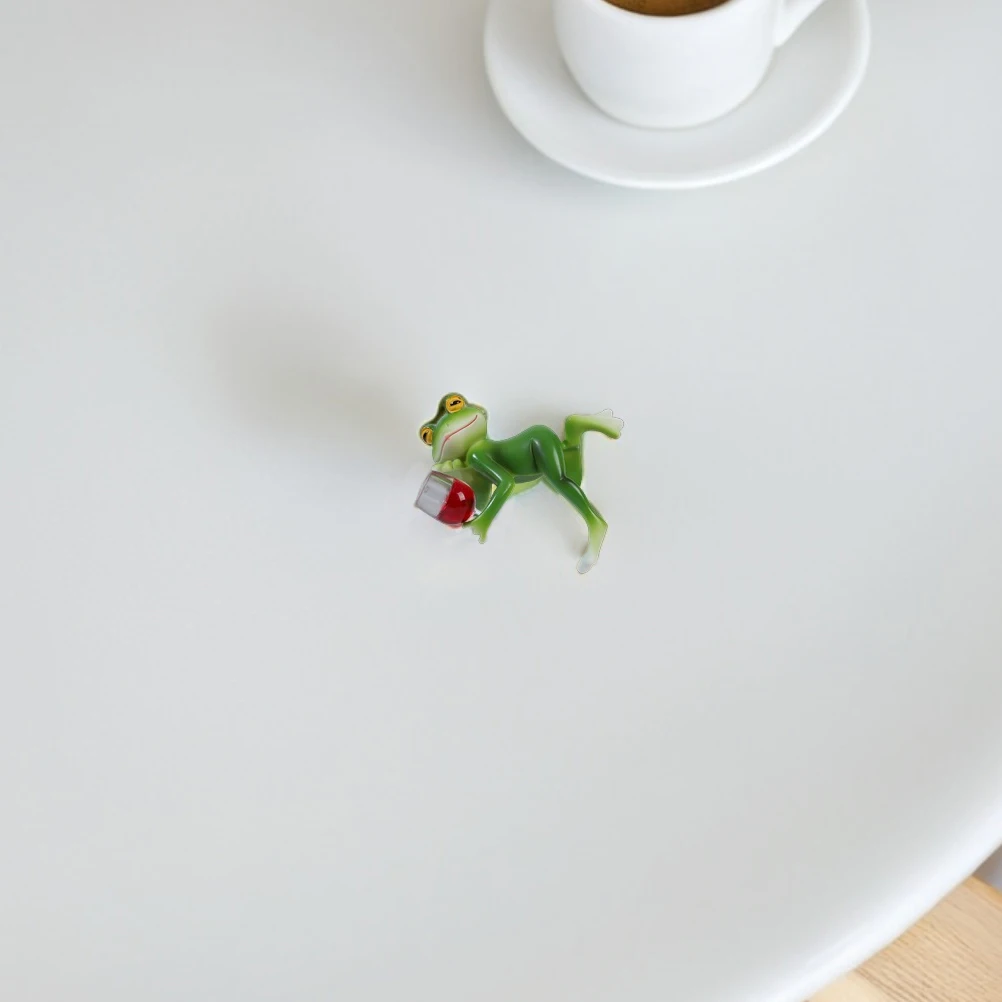 

Simulated Frog Hanging Decoration Animal Figurine Pot Pendant Garden Statue Green Flowerpot Outdoor Planter Hugger Versatile Use