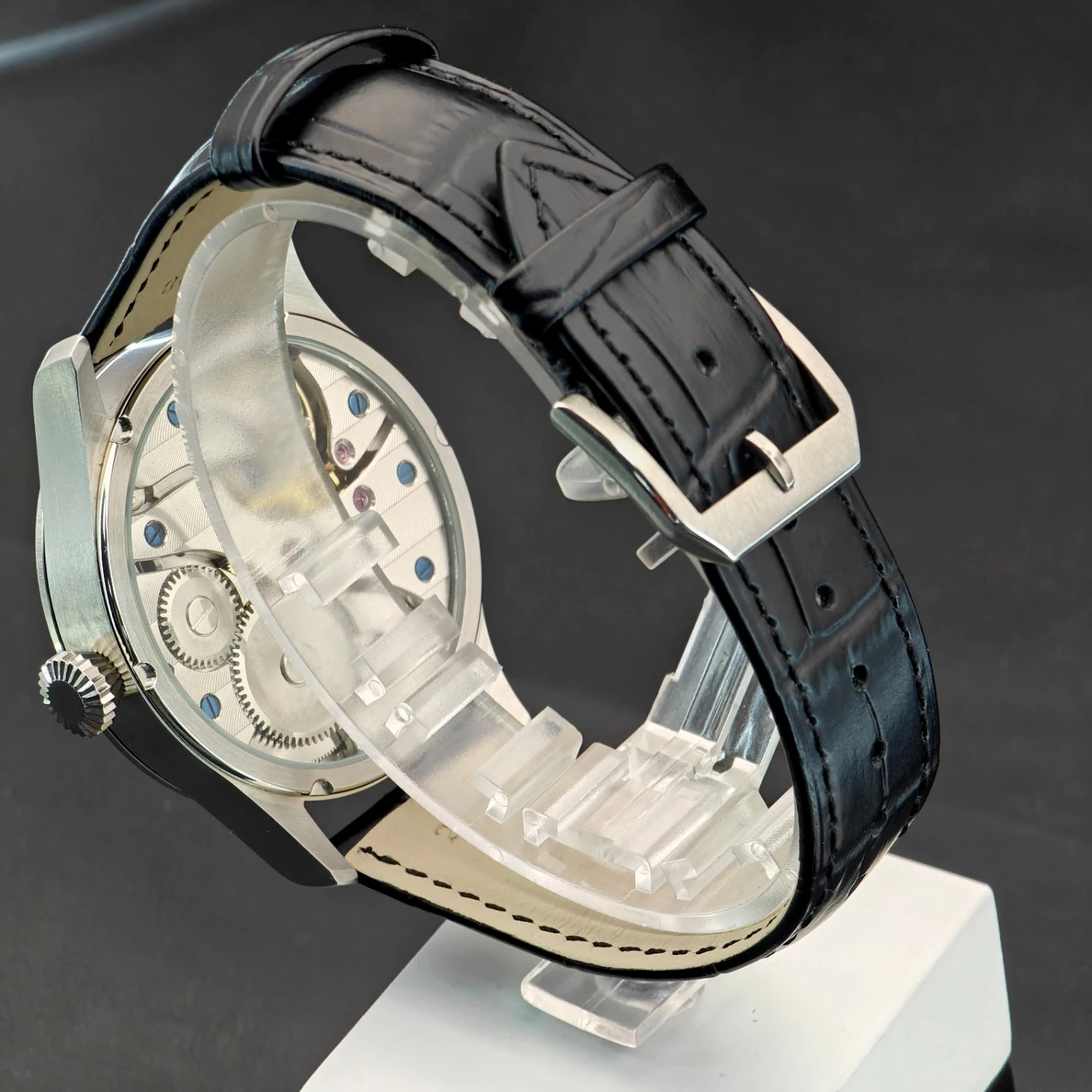 Corgeut Herren Luxus-Modeuhr, 42mm, Saphirglas, St3600 Uhrwerk, 316L Stahlgehäuse, 50m wasserdicht, reloj homb – Detail 4