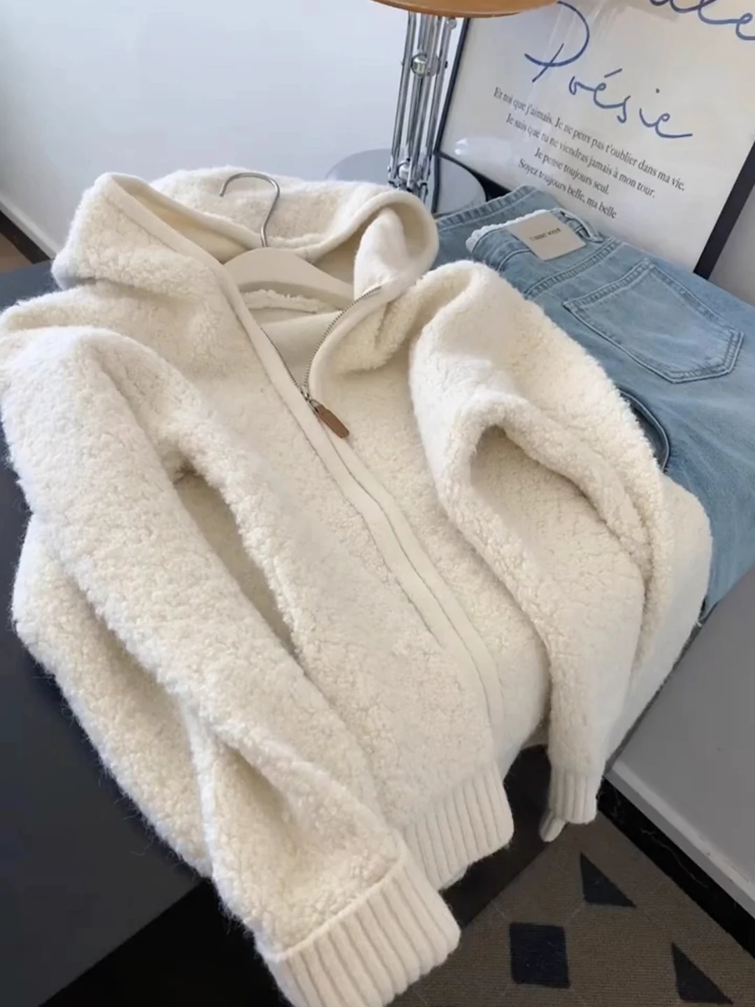 

Женский вязаный кардиган с капюшоном на молнии, осенне-зимний, мягкий, уютный, теплый, с длинными рукавами, повседневный, комфортный свитер
