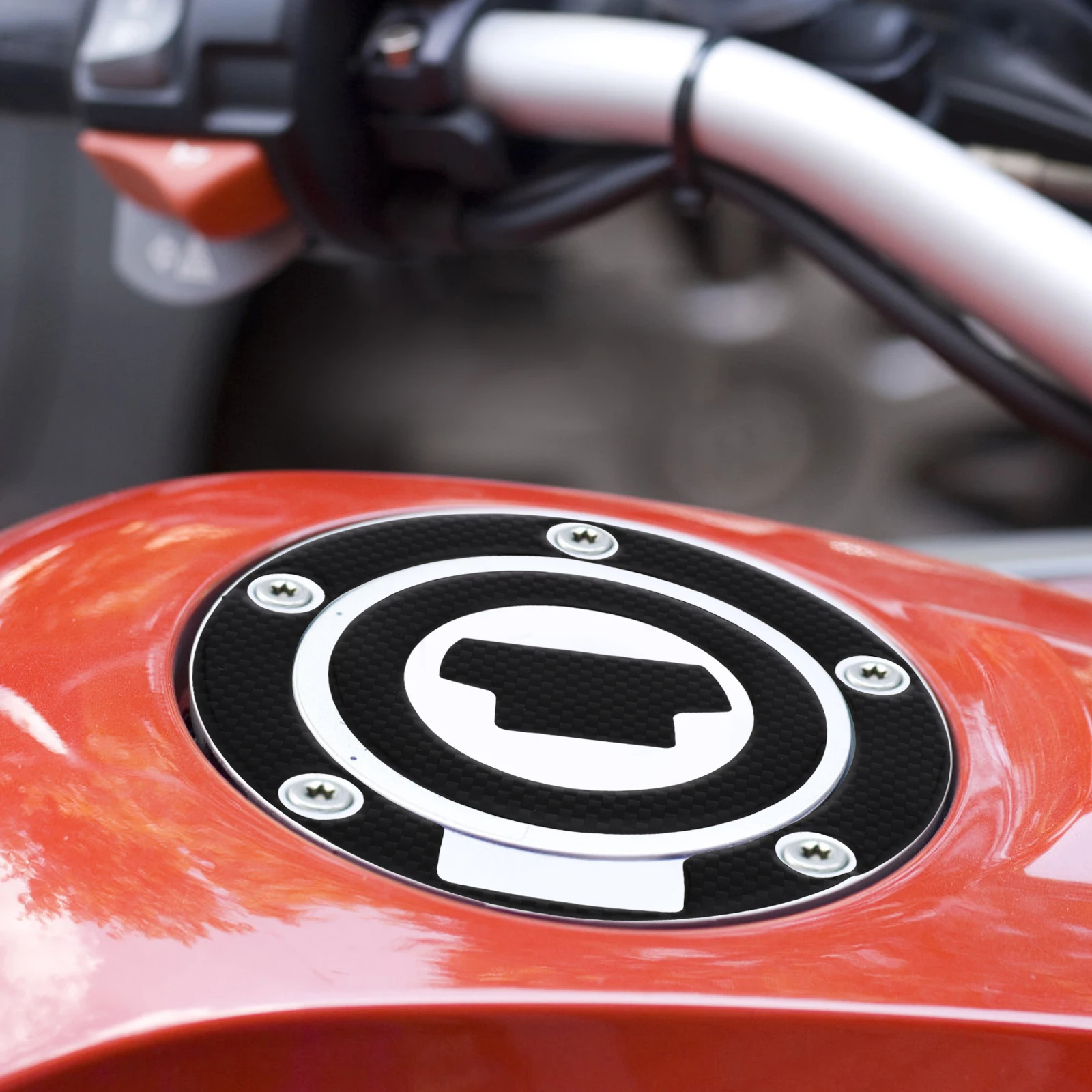 

1 set 1 Set Motorcycle Fuel Tank Sticker Waterproof Self-Adhesive Decal Pad For Gas Tank Protection Black Durable Guard