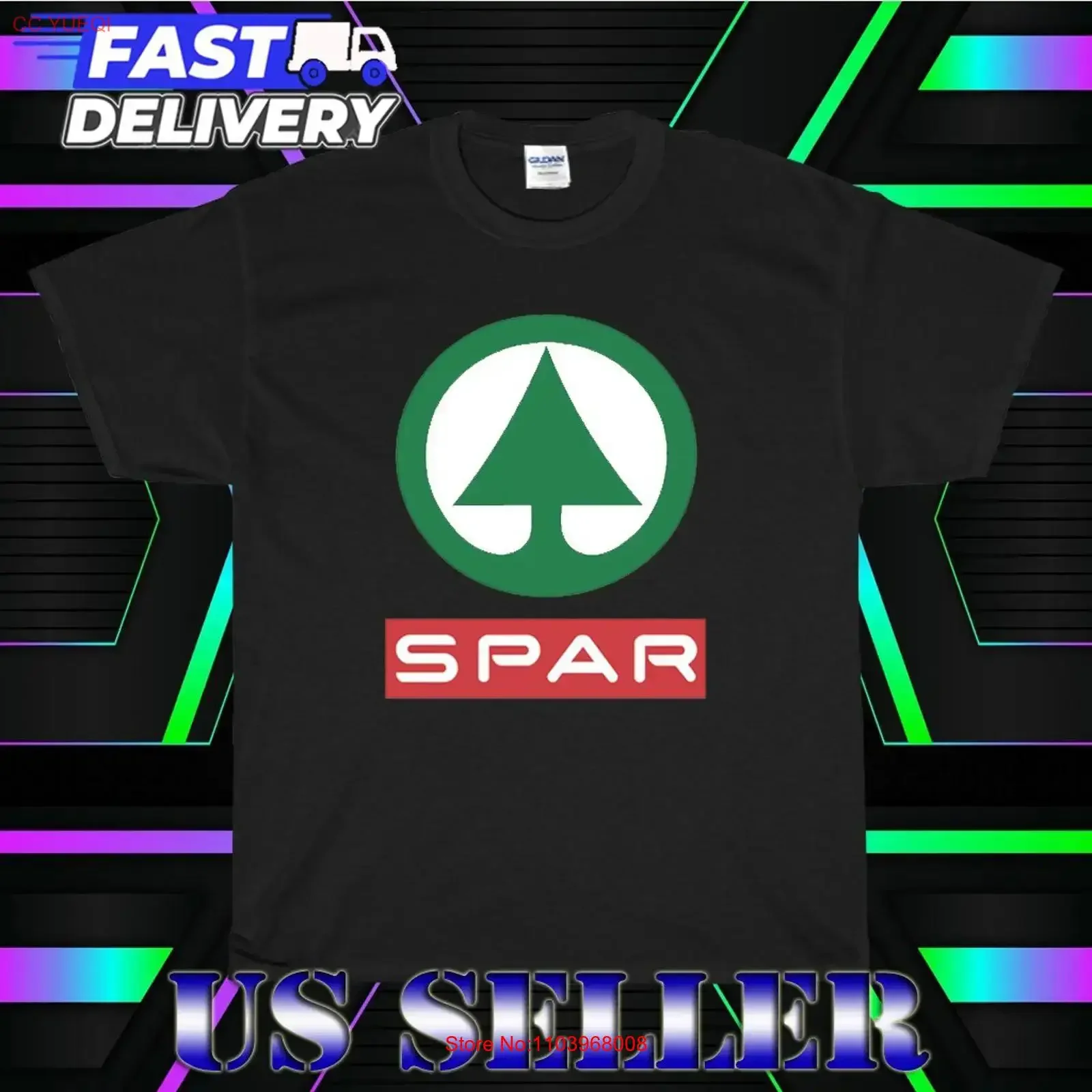 NUEVA CAMISETA CON LOGO SPAR, DIVERTIDA, AMERICANA, UNISEX, TALLAS S-5XL, VINTAGE, Efecto Lavado, Suave, Para Uso Diario, Moda Urbana